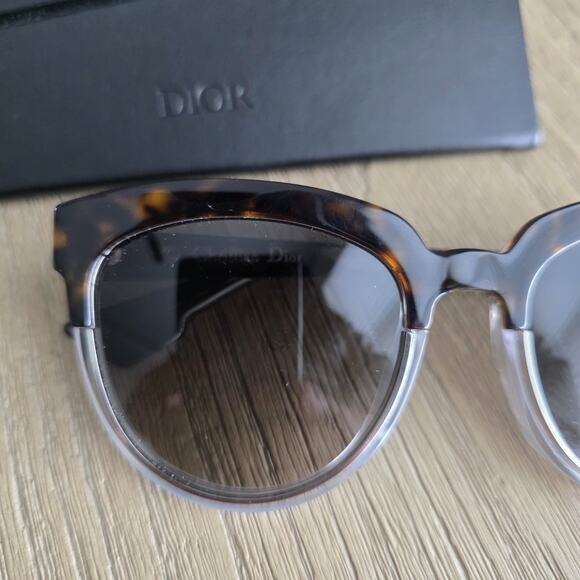 Christian Dior Sight1 Cat-Eye Sunglasses Havana Tortoise Brown Gradient main image 5